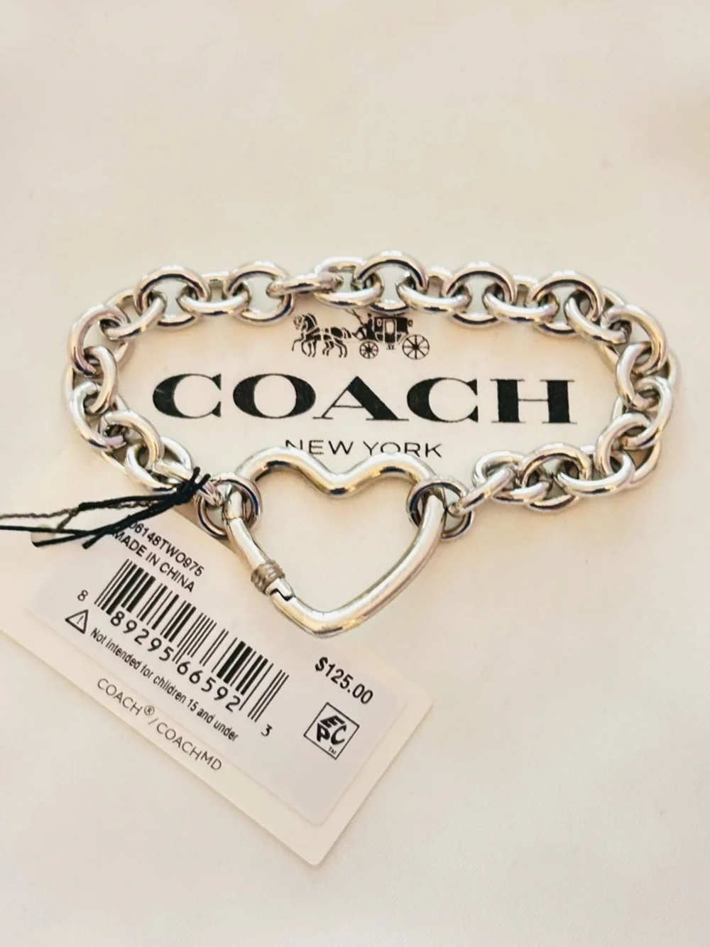 Coach Heart Charm Bracelet - Picture 3 of 14